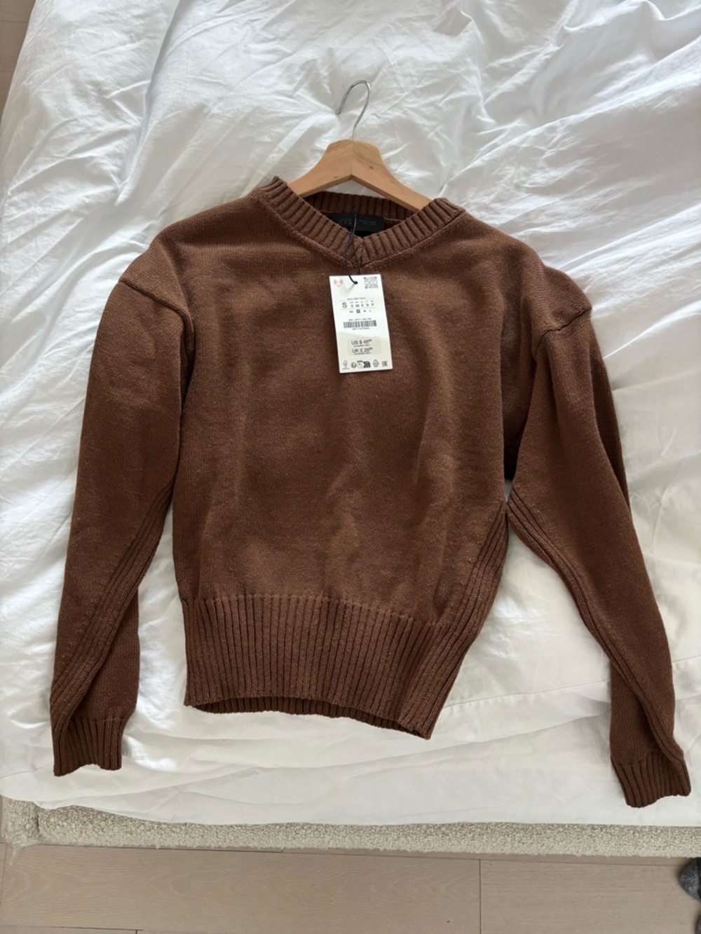 Zara Brown V-Neck Sweater 6771/140